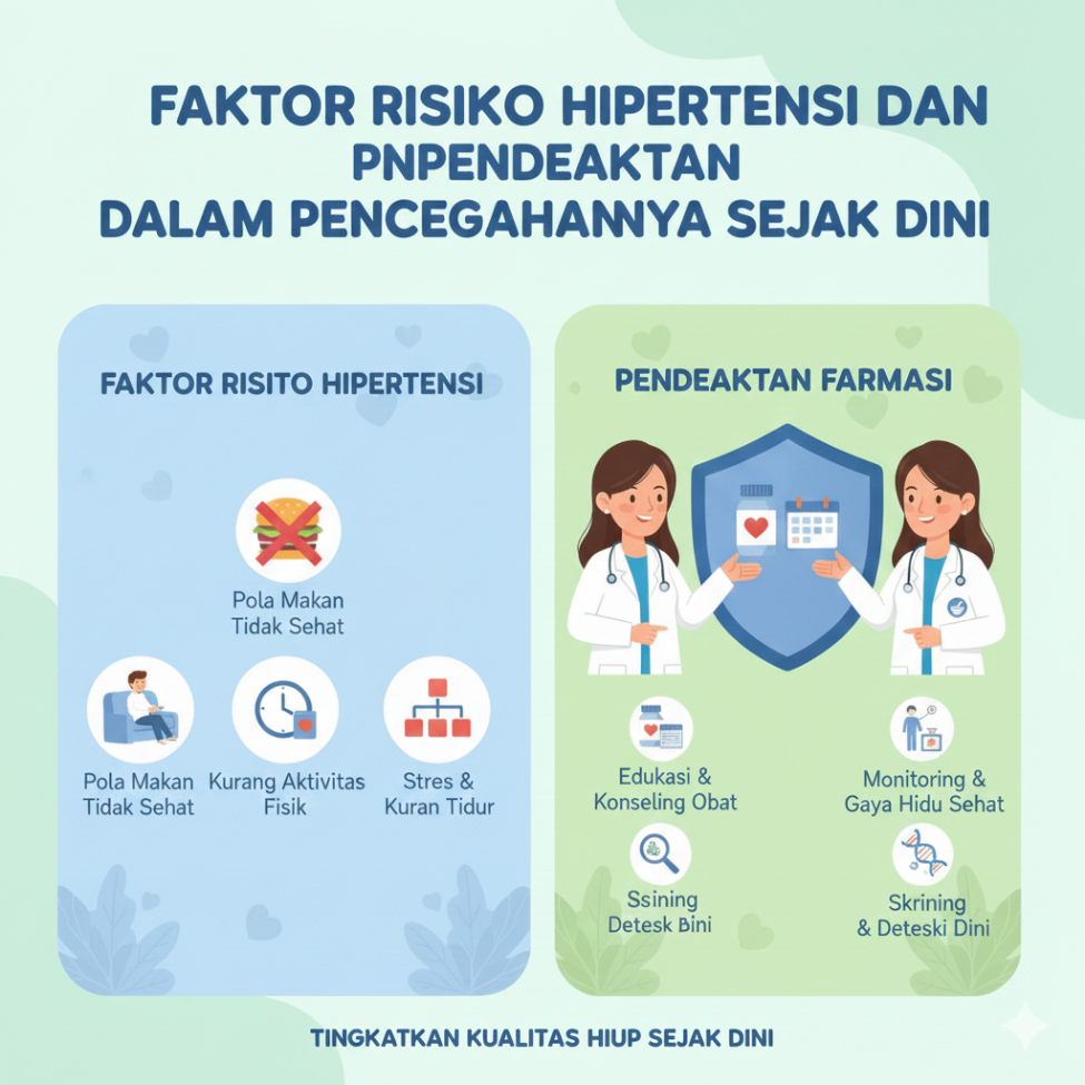 Faktor Risiko Hipertensi dan Pendekatan Farmasi dalam  Pencegahannya Sejak Dini