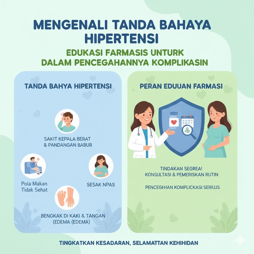 Mengenali Tanda Bahaya Hipertensi: Edukasi Farmasis untuk Pencegahan Komplikasi